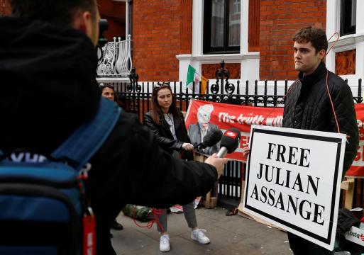 Frail-looking Assange arrested by British police after seven years in Ecuador embassy
