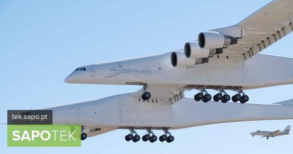 O maior avião do mundo tem 117 metros de asa, chama-se Stratolaunch e já voa