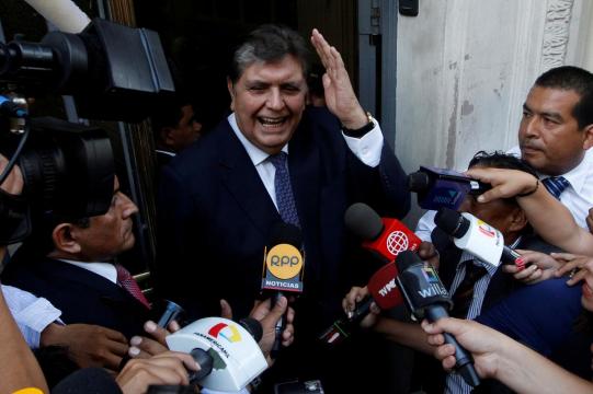 Peru's ex-president Garcia dies after shooting himself to avoid arrest