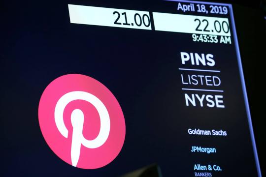 Pinterest é avaliada em R$ 49,8 bilhões em oferta pública inicial de ações