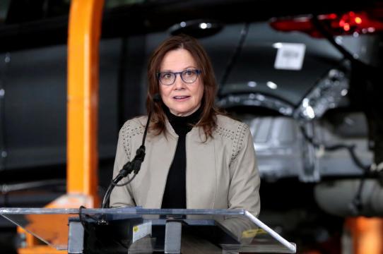 GM CEO Barra's pay dipped slightly to just under $22 million in 2018