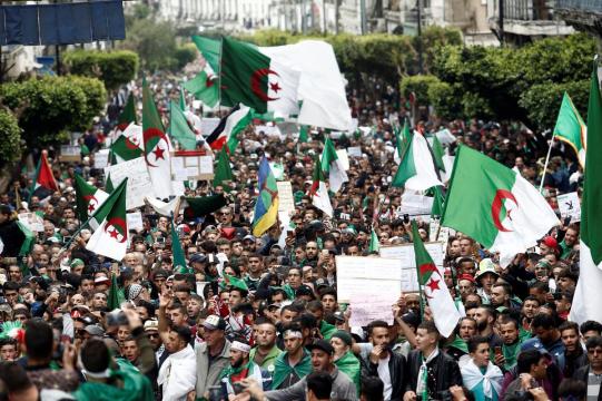 Hundreds of thousands back on Algeria's streets, demanding radical reform