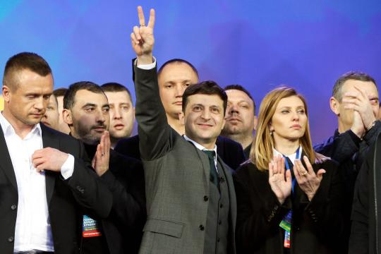 Comediante quer ser visto como Macron da Ucrânia