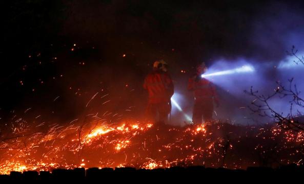 Fire services battle moorland fires in northern England