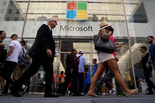 Microsoft supera valor de mercado de US$ 1 trilhão em Wall Street
