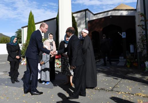 UK's Prince William meets survivors of Christchurch mosque shootings