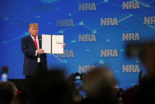 Trump heeds NRA, decides to pull U.S. out of U.N. arms treaty