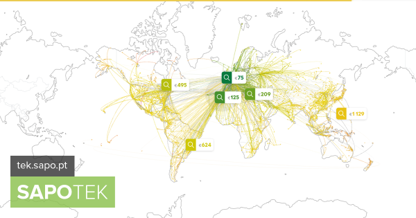Voos baratos: mapa mostra viagens mais baratas a partir da sua localização