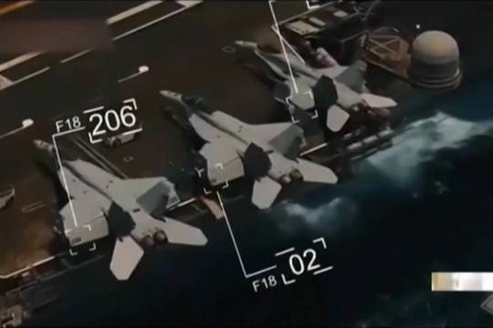 Drone iraniano sobrevoa e filma porta-aviões dos EUA no Golfo
