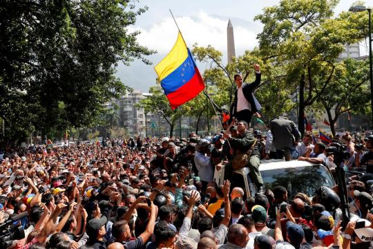Guaido faces test with call for 'largest march' in Venezuela history