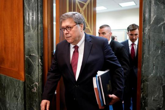 In tense hearing, Barr defends clearing Trump on obstruction of justice