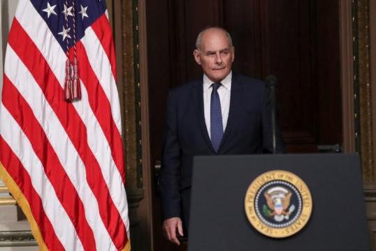 Former Trump staff chief Kelly joins board of migrant shelter operator
