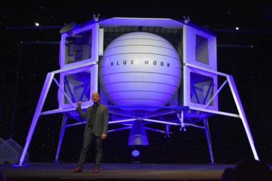 Jeff Bezos unveils ‘Blue Moon’ lunar lander and shares updated vision for Blue Origin in space