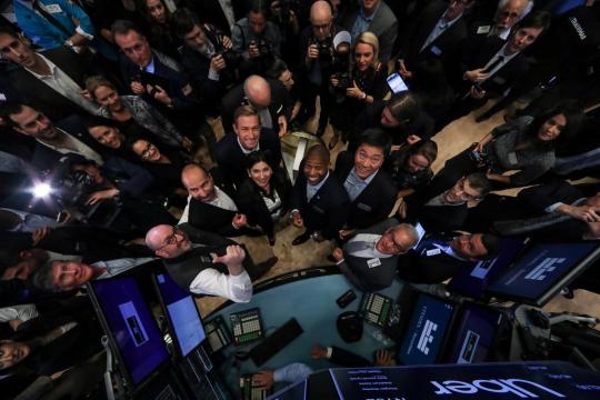 Uber fizzles in Wall Street debut, opens below $45 IPO price