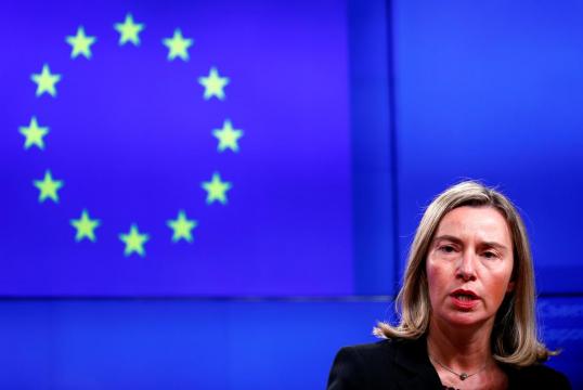 EU supports Iran nuclear deal, may talk to U.S.'s Pompeo: Mogherini