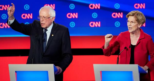Sanders and Warren Battle Accusations of ‘Fairy Tale’ Promises as Intraparty Rift Flares