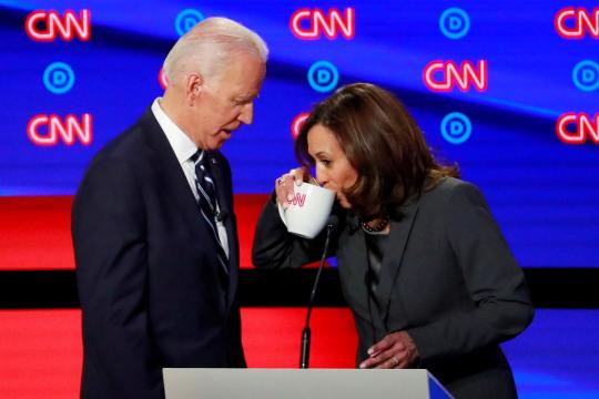 Biden steadies ship while setting up impending clash with Warren