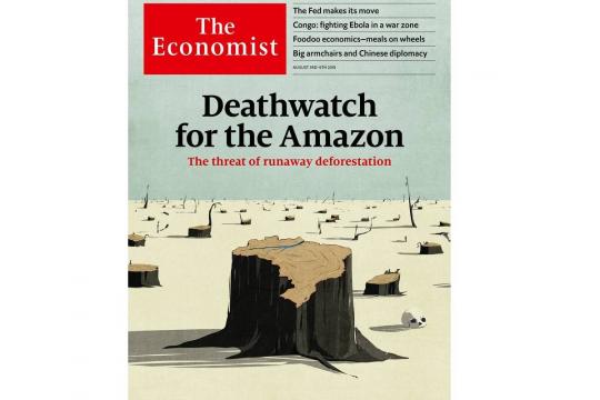 Economist vê Amazônia sob risco de morte e pede vigília global