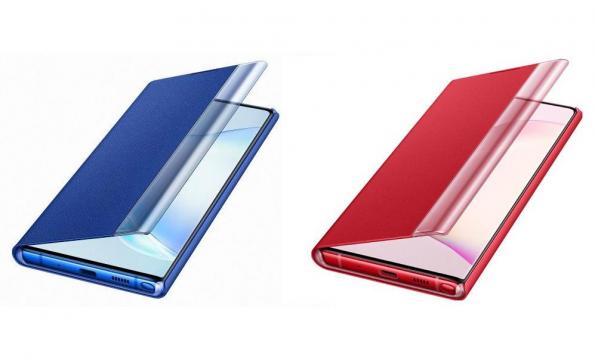 New case renders show the Galaxy Note10 in Aura Red and Aura Blue