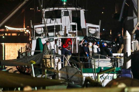 Divers search for last bodies in California boat fire, investigations begin