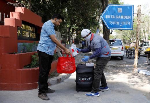 As delivery workers emerge as frontline soldiers, India's government warms to e-commerce