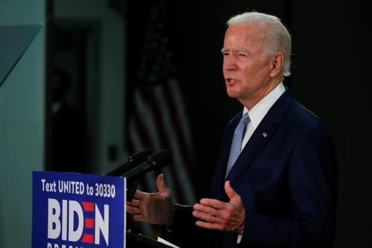 Democratic candidate Biden calls on Facebook to change political speech rules