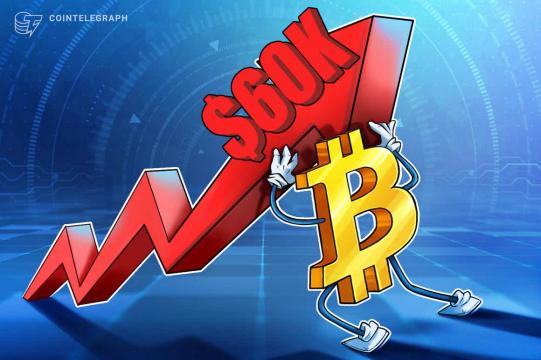 Bitcoin price seesaws beneath $60K as anticipation builds for fresh BTC ‘short squeeze’