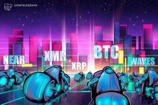 Top 5 cryptocurrencies to watch this week: BTC, XRP, NEAR, XMR, WAVES
