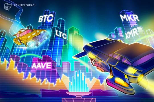 LTC, XMR, AAVE, and MKR turn bullish as Bitcoin stalls under $31K