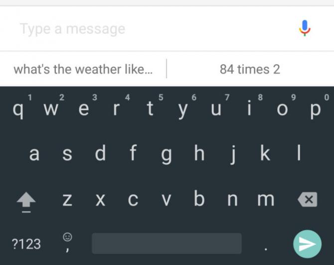 google assistant typing