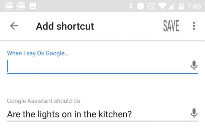 google assistant shortcuts