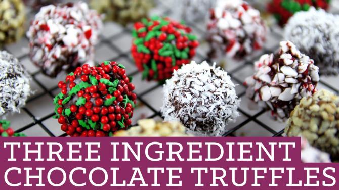 3 Ingredient Chocolate Truffles, Perfect for Christmas! Mind Over Munch Episode 38