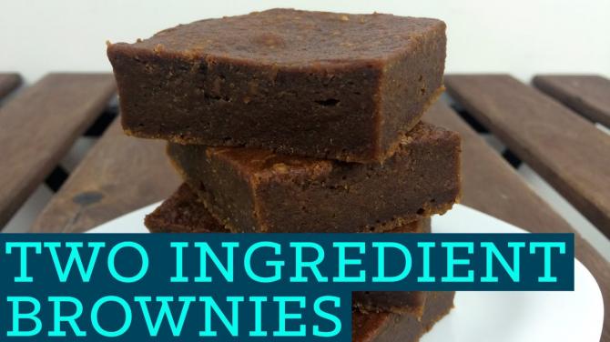 Healthy Brownies! 2 Ingredients! Two Ingredient Takeover S01E04