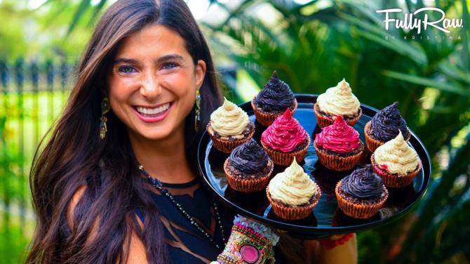 Chocolate PeanutButter Filled Cupcakes for Halloween! FullyRaw & Vegan
