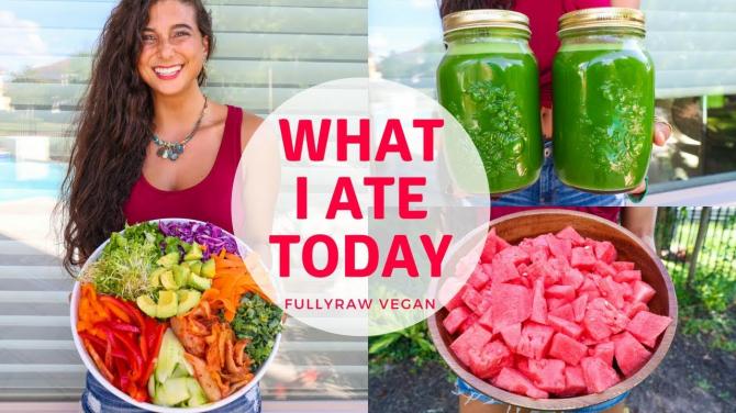 WHAT I ATE TODAY | Raw Vegan Summer Recipes...Tea & Shrooms