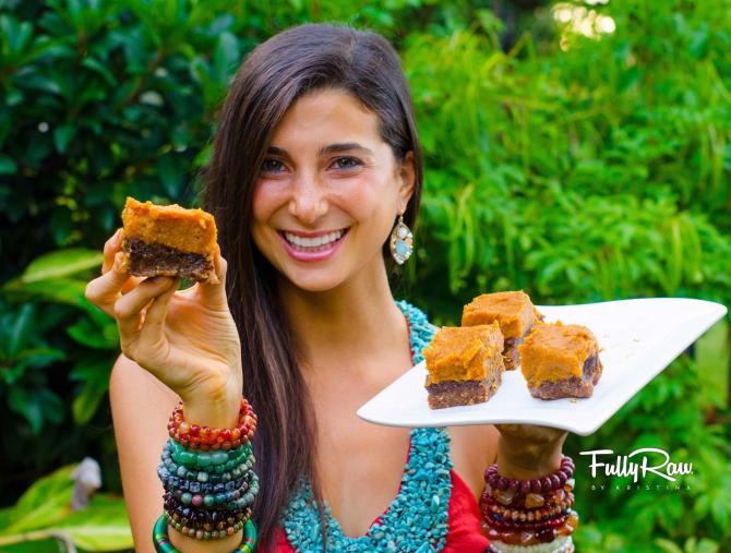 FullyRaw Pumpkin Pie Brownies!