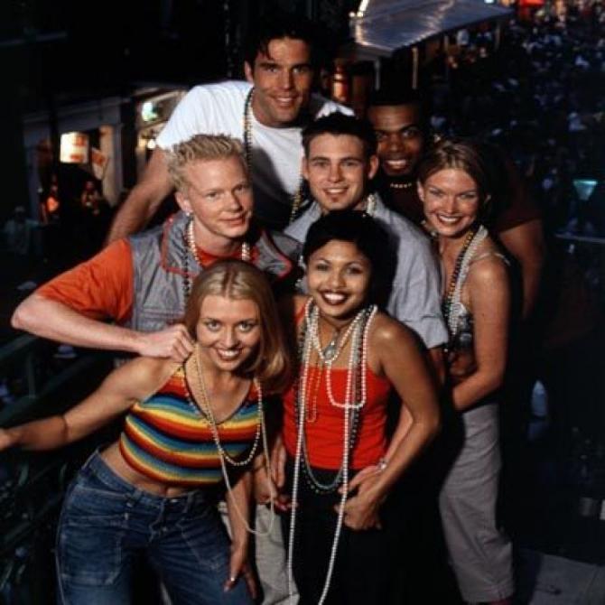 The cast of "The Real World: New Orleans" in 2000. 