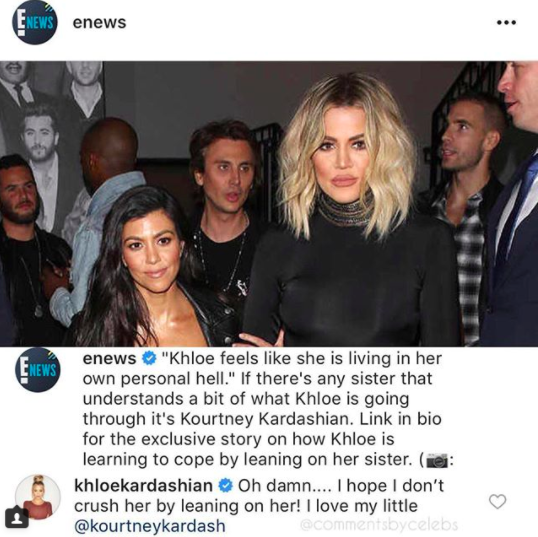 Khloé Kardashian was a lil' shady to E!.