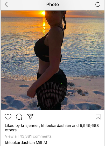 However, it turns out that Khloé has actually been lurking on Instagram for days, leaving these cute comments on two separate photos of Kylie's.