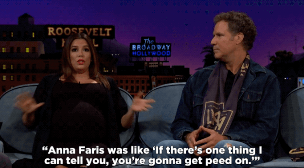 Anna, who already has a son with ex-husband Chris Pratt, gave Eva advice on a very important topic – pee.
