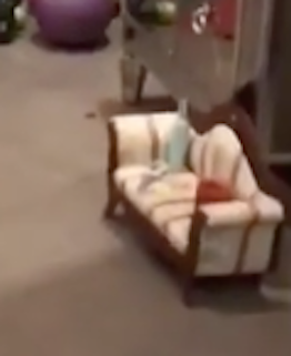 Ah ha! Yes. A tiny baby couch.
