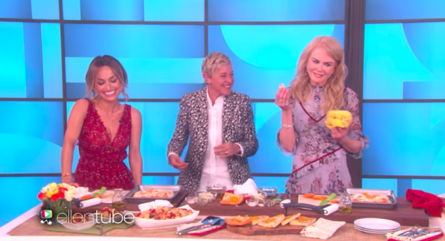When she told Giada De Laurentiis that her pizza was "a little tough" on Ellen — after Giada had called her "the woman who can't cook."