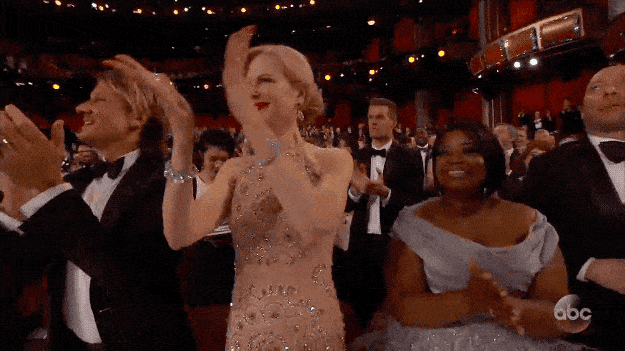 When she showed the world her Patented Clapping Style™ at the Oscars: