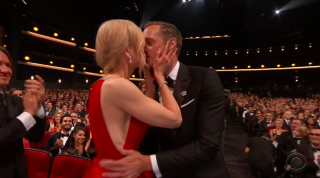 When she kissed Alexander Skarsgård on the lips in front of the whole world — and also in front of her husband.