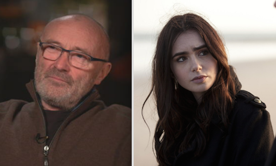 Phil Collins is Lily Collins's dad: