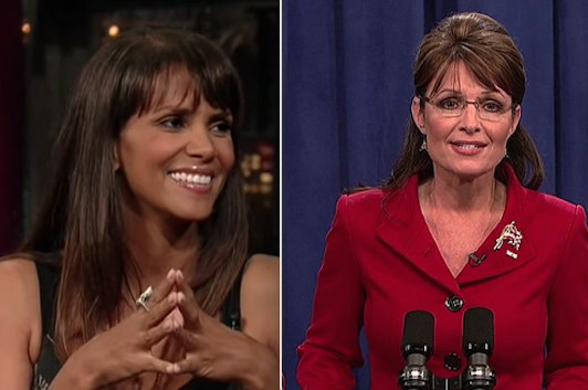 And Halle Berry is somehow related to Sarah Palin: