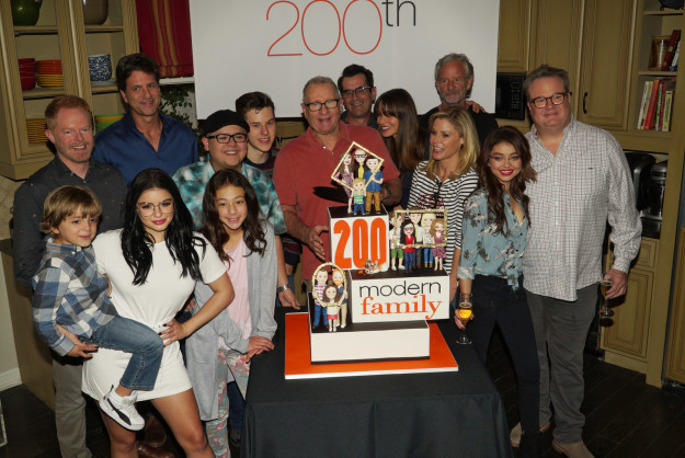 And here's the cast and crew at the 200th episode party in November of 2017.