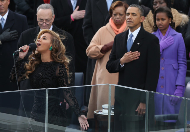 And Bey even performed for President Barack Obama's second swearing in.