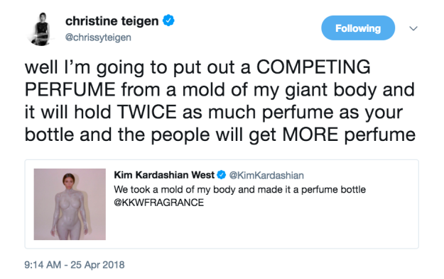 She and Kim are good friends, so Chrissy responded in the way any good pal would – by offering her support and encouragement through a gentle roasting.