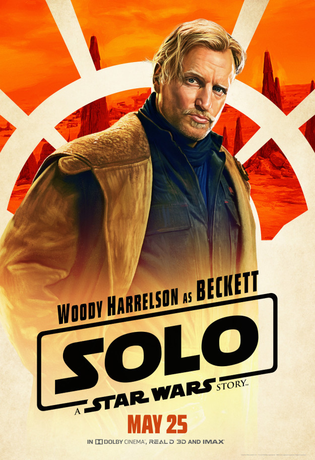 Beckett (Woody Harrelson), Han Solo's mentor, clearly taught Han his signature smoulder-smirk.